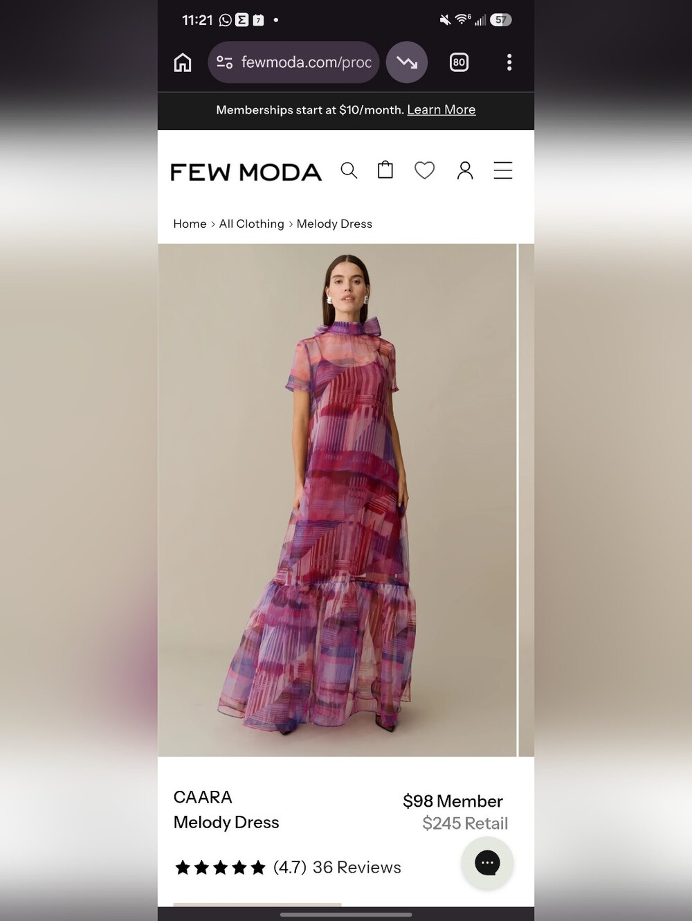 Few Moda Sheer Purple Maxi Dress - Picture 5 of 6
